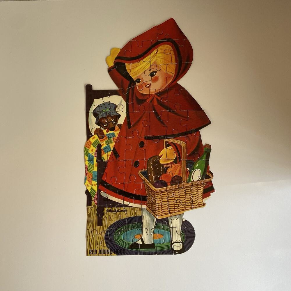 Vintage Red Riding Hood 50 Piece Jigsaw Puzzle Sensory Challenge